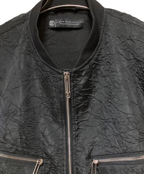 a good bad influence（アグッドバッドインフルエンス）A GOOD BAD INFLUENCE (アグッドバッドインフルエンス) ジップジャケット ブラック サイズ:XL 未使用品の古着・服飾アイテム