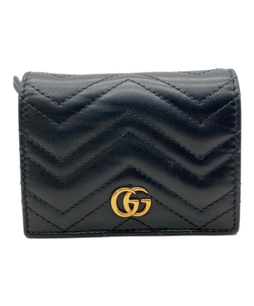 GUCCI（グッチ）GUCCI (グッチ) 2つ折り財布 ブラックの古着・服飾アイテム