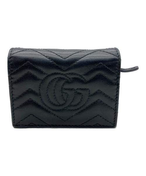 GUCCI（グッチ）GUCCI (グッチ) 2つ折り財布 ブラックの古着・服飾アイテム