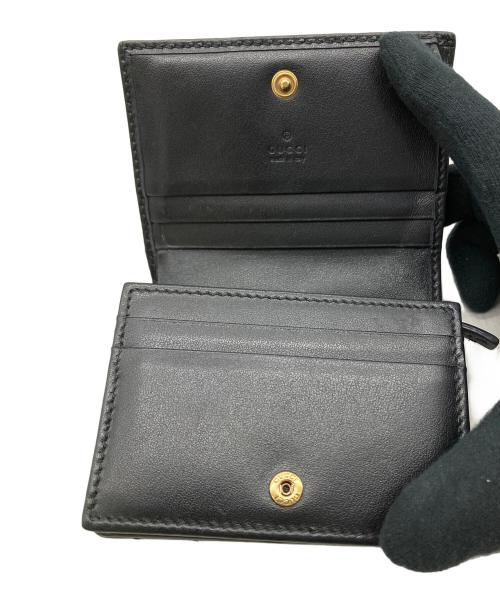 GUCCI（グッチ）GUCCI (グッチ) 2つ折り財布 ブラックの古着・服飾アイテム