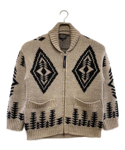 PENDLETON（ペンドルトン）PENDLETON (ペンドルトン) 厚手カーディガン ベージュ サイズ:Sの古着・服飾アイテム