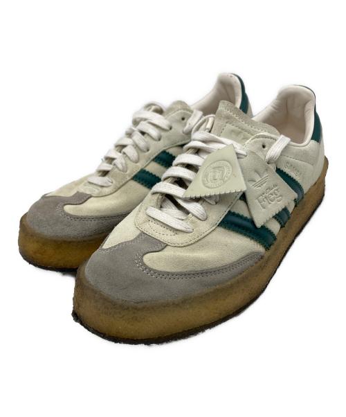 adidas（アディダス）adidas (アディダス) Ronnie Fieg (ロニー・フィグ) Clarks (クラークス) Samba White/Green グリーン×ホワイト サイズ:26の古着・服飾アイテム