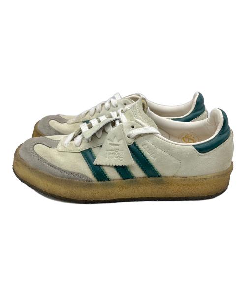 adidas（アディダス）adidas (アディダス) Ronnie Fieg (ロニー・フィグ) Clarks (クラークス) Samba White/Green グリーン×ホワイト サイズ:26の古着・服飾アイテム