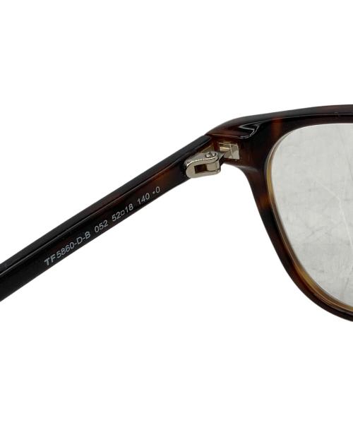 TOM FORD（トムフォード）TOM FORD (トムフォード) 伊達眼鏡 ブラウン サイズ:52□18の古着・服飾アイテム