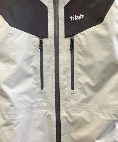 tilak（ティラック）TILAK (ティラック) マウンテンパーカー ベージュ×グレー サイズ:Mの古着・服飾アイテム