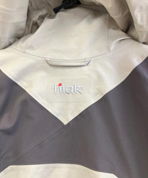tilak（ティラック）TILAK (ティラック) マウンテンパーカー ベージュ×グレー サイズ:Mの古着・服飾アイテム
