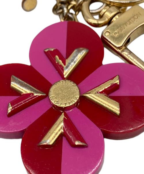 LOUIS VUITTON（ルイ ヴィトン）LOUIS VUITTON (ルイ ヴィトン) フラワーチャーム ピンク×レッドの古着・服飾アイテム
