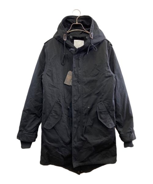 HOUSTON（ヒューストン）HOUSTON (ヒューストン) ライナー付コート ブラック サイズ:Mの古着・服飾アイテム