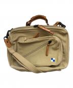 HARVEST LABELハーヴェストレーベル）の古着「ブリーフケース」｜ベージュ×ブラウン