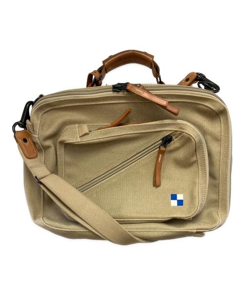 HARVEST LABEL（ハーヴェストレーベル）HARVEST LABEL (ハーヴェストレーベル) ブリーフケース ベージュ×ブラウンの古着・服飾アイテム