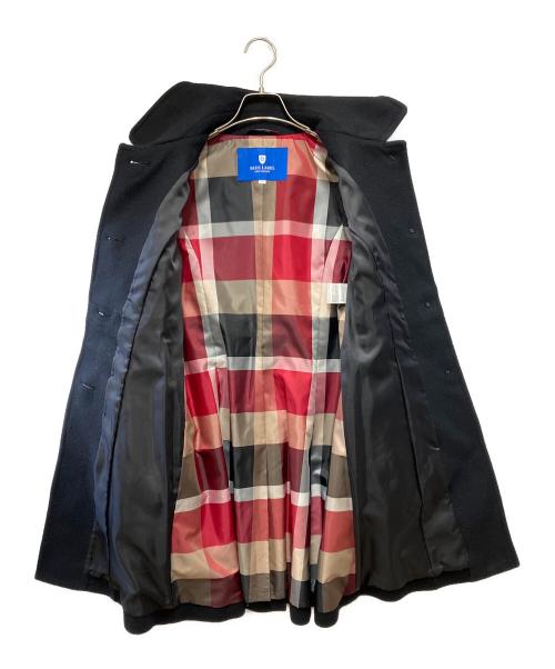 BURBERRY BLUE LABEL（バーバリー ブルー レーベル）BURBERRY BLUE LABEL (バーバリー ブルー レーベル) ライトビーバーステンコート ブラック サイズ:38の古着・服飾アイテム
