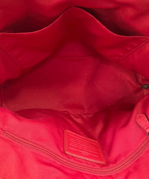COACH（コーチ）COACH (コーチ) 2WAYバッグ レッドの古着・服飾アイテム