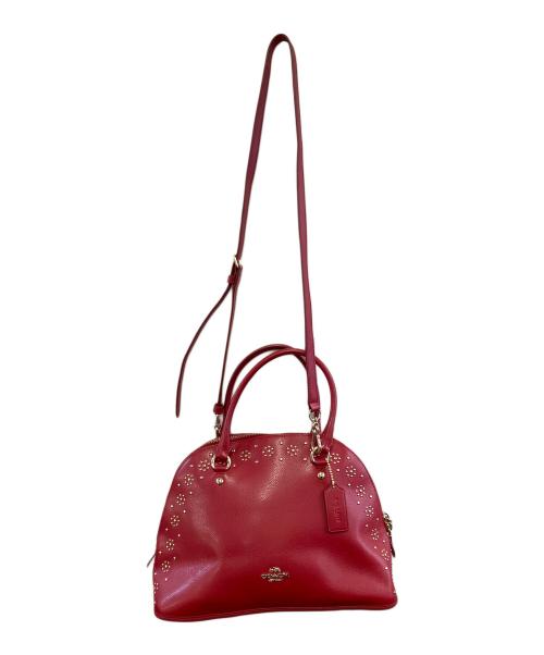 COACH（コーチ）COACH (コーチ) 2WAYバッグ レッドの古着・服飾アイテム