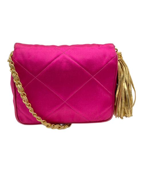 CHANEL（シャネル）CHANEL (シャネル) チェーンショルダーバッグ ショッキングピンクの古着・服飾アイテム