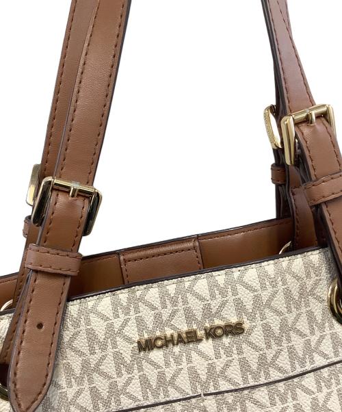 MICHAEL KORS（マイケルコース）MICHAEL KORS (マイケル・コース) バッグ ベージュ×ブラウンの古着・服飾アイテム