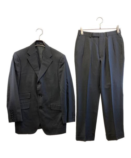 BURBERRY BLACK LABEL（バーバリーブラックレーベル）BURBERRY BLACK LABEL (バーバリーブラックレーベル) セットアップスーツ ブラック サイズ:スーツ、ベスト：90-74-165 36R　パンツ：記載なしの古着・服飾アイテム