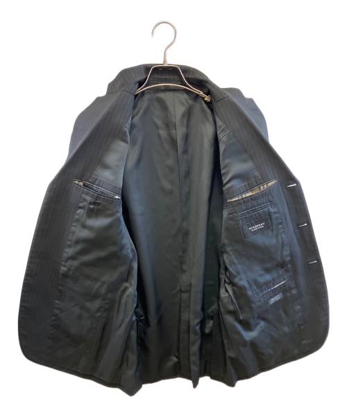 BURBERRY BLACK LABEL（バーバリーブラックレーベル）BURBERRY BLACK LABEL (バーバリーブラックレーベル) セットアップスーツ ブラック サイズ:スーツ、ベスト：90-74-165 36R　パンツ：記載なしの古着・服飾アイテム