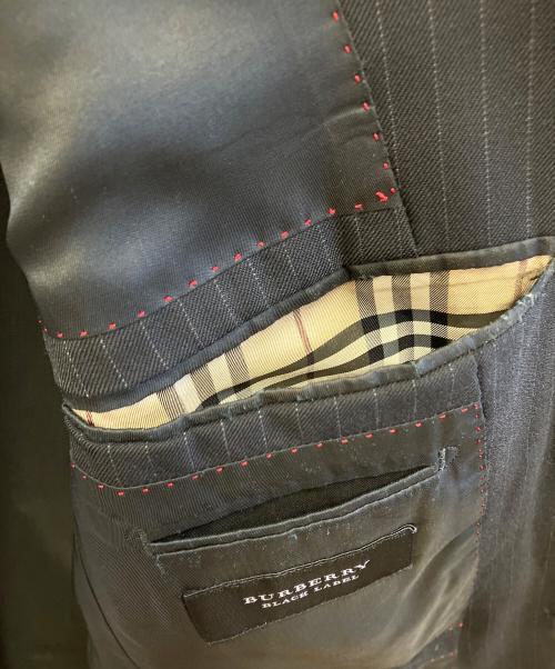 BURBERRY BLACK LABEL（バーバリーブラックレーベル）BURBERRY BLACK LABEL (バーバリーブラックレーベル) セットアップスーツ ブラック サイズ:スーツ、ベスト：90-74-165 36R　パンツ：記載なしの古着・服飾アイテム