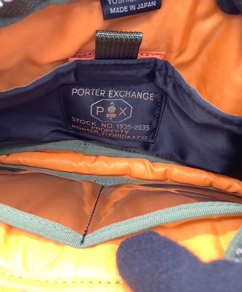 PORTER（ポーター）PORTER (ポーター) ポーチ ブラック×グリーンの古着・服飾アイテム