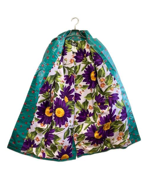 DOLCE & GABBANA（ドルチェ＆ガッバーナ）DOLCE & GABBANA (ドルチェ＆ガッバーナ) レインコート ターコイズ サイズ:24/38の古着・服飾アイテム