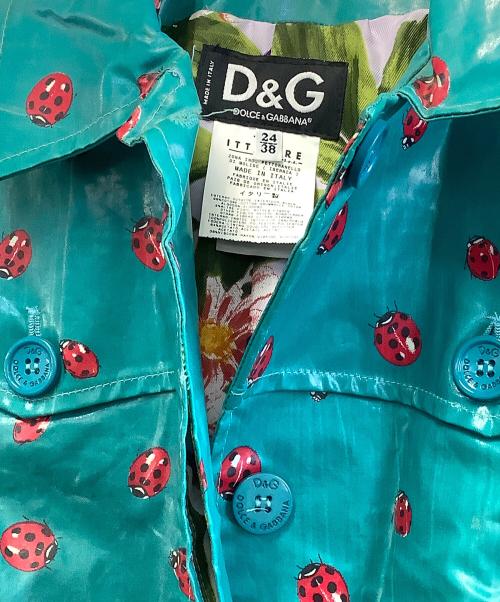 DOLCE & GABBANA（ドルチェ＆ガッバーナ）DOLCE & GABBANA (ドルチェ＆ガッバーナ) レインコート ターコイズ サイズ:24/38の古着・服飾アイテム