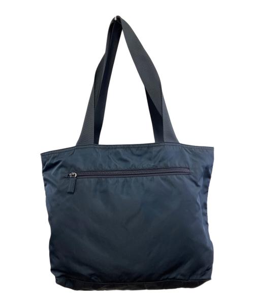 PRADA（プラダ）PRADA (プラダ) ナイロントートバッグ ネイビーの古着・服飾アイテム