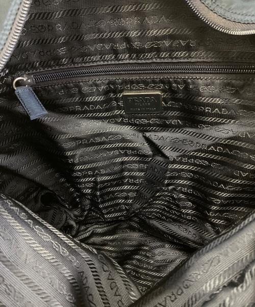 PRADA（プラダ）PRADA (プラダ) ナイロントートバッグ ネイビーの古着・服飾アイテム