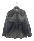 Wrangler×FOLLラングラー×フォル）の古着「長袖シャツ」｜ブラック