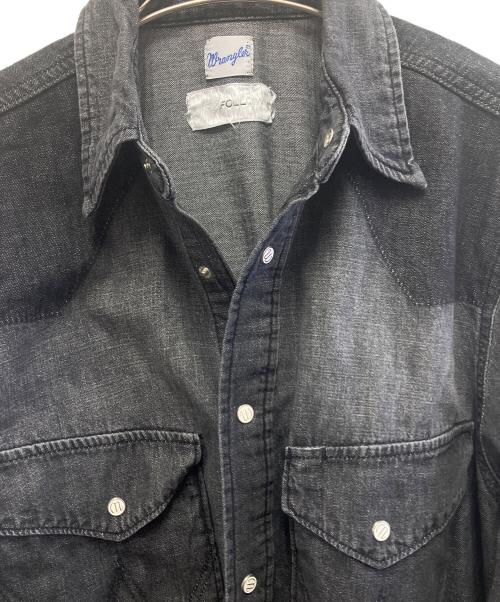 Wrangler（ラングラー）Wrangler (ラングラー) FOLL (フォル) 長袖シャツ ブラック サイズ:Mの古着・服飾アイテム