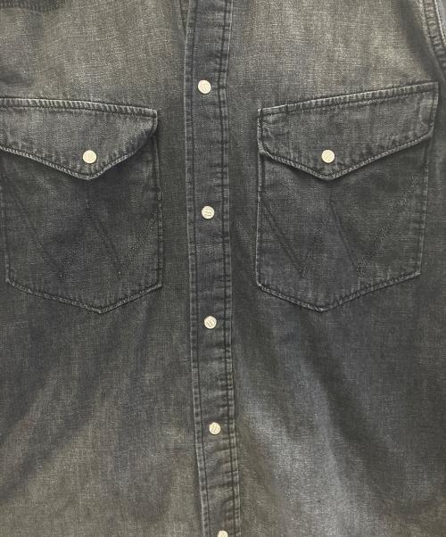 Wrangler（ラングラー）Wrangler (ラングラー) FOLL (フォル) 長袖シャツ ブラック サイズ:Mの古着・服飾アイテム