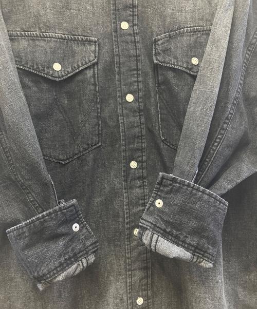 Wrangler（ラングラー）Wrangler (ラングラー) FOLL (フォル) 長袖シャツ ブラック サイズ:Mの古着・服飾アイテム