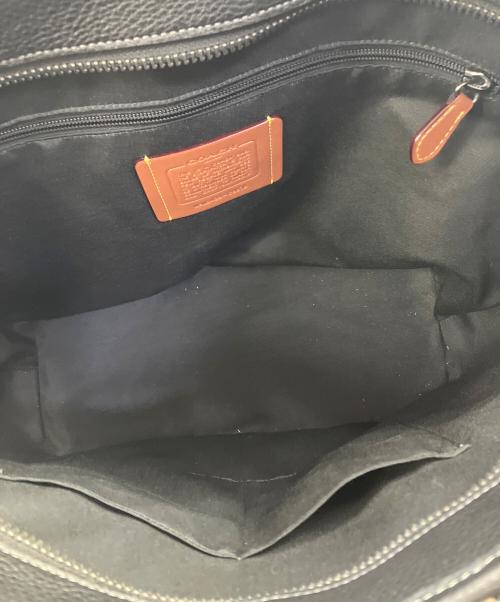 COACH（コーチ）COACH (コーチ) レザートートバッグ ブラックの古着・服飾アイテム