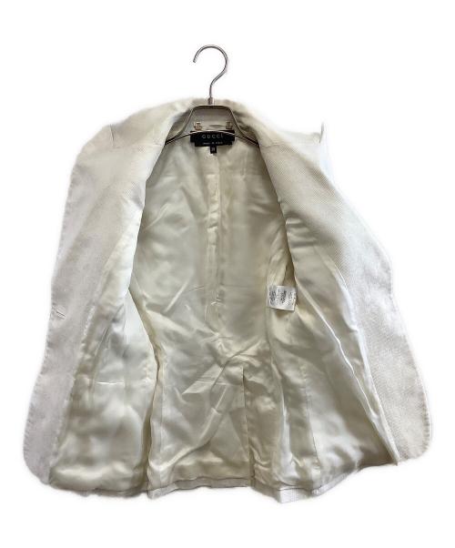 GUCCI（グッチ）GUCCI (グッチ) テーラードジャケット ベージュ サイズ:38の古着・服飾アイテム