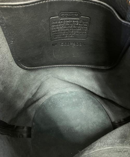 COACH（コーチ）COACH (コーチ) レザーショルダーバッグ ブラックの古着・服飾アイテム