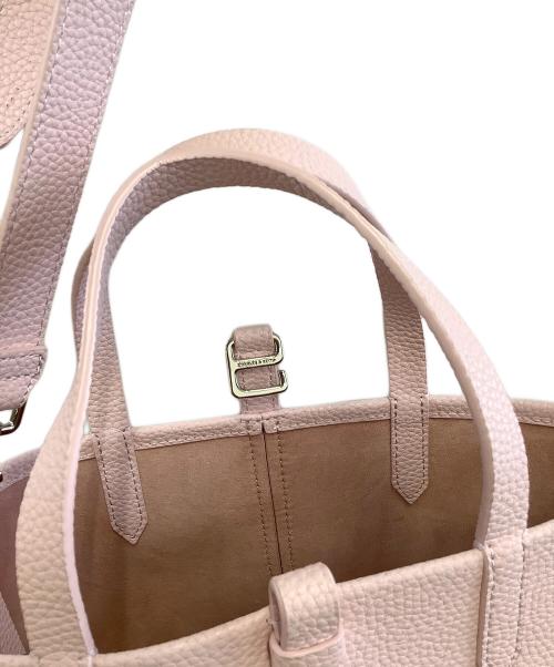 CHARLES & KEITH（チャールズアンドキース）CHARLES & KEITH (チャールズアンドキース) 2WAYショルダーバッグ ピンクの古着・服飾アイテム