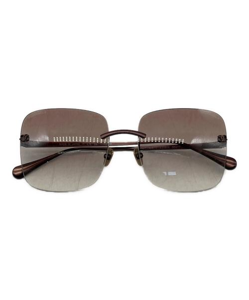 CHANEL（シャネル）CHANEL (シャネル) スクエアシェイプサングラス ブロンズ サイズ:56□17の古着・服飾アイテム