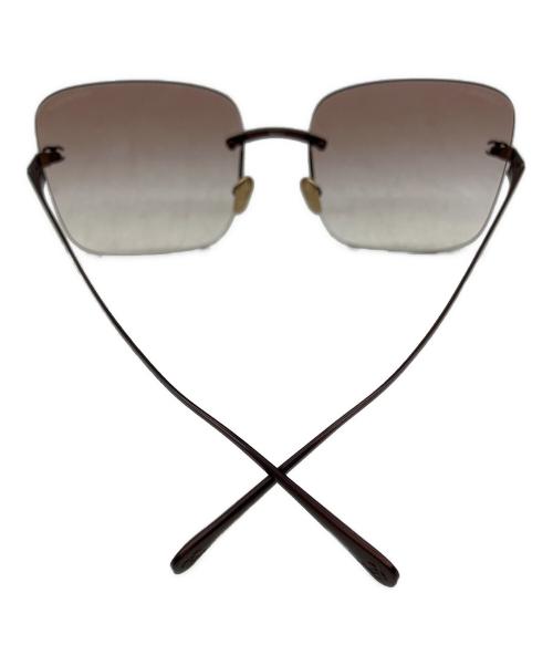 CHANEL（シャネル）CHANEL (シャネル) スクエアシェイプサングラス ブロンズ サイズ:56□17の古着・服飾アイテム