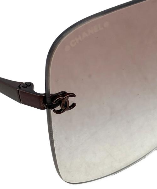 CHANEL（シャネル）CHANEL (シャネル) スクエアシェイプサングラス ブロンズ サイズ:56□17の古着・服飾アイテム