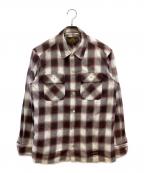 NEIGHBORHOODネイバーフッド）の古着「長袖シャツ」｜ホワイト×パープル