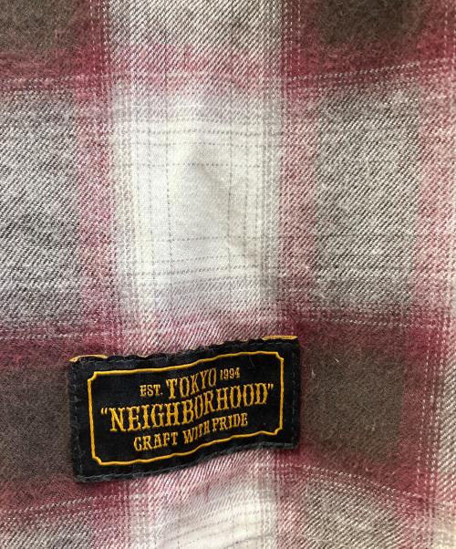 NEIGHBORHOOD（ネイバーフッド）NEIGHBORHOOD (ネイバーフッド) 長袖シャツ ホワイト×パープル サイズ:Mの古着・服飾アイテム