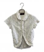 tricot COMME des GARCONSトリココムデギャルソン）の古着「半袖ブラウス」｜アイボリー