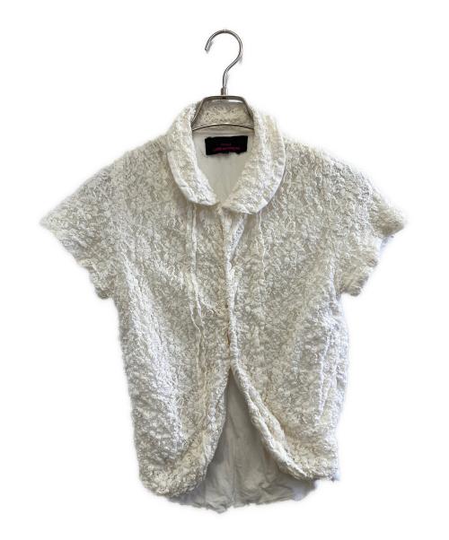 tricot COMME des GARCONS（トリココムデギャルソン）tricot COMME des GARCONS (トリココムデギャルソン) 半袖ブラウス アイボリー サイズ:Mの古着・服飾アイテム