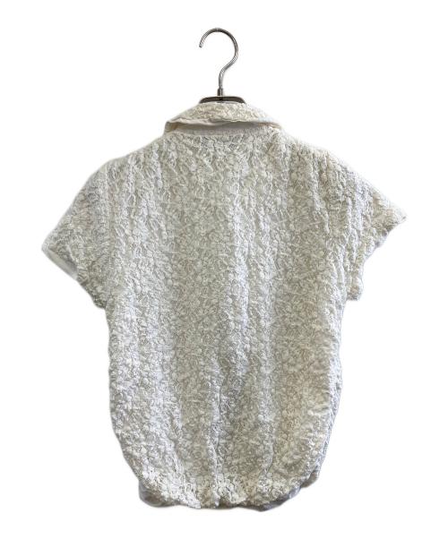 tricot COMME des GARCONS（トリココムデギャルソン）tricot COMME des GARCONS (トリココムデギャルソン) 半袖ブラウス アイボリー サイズ:Mの古着・服飾アイテム