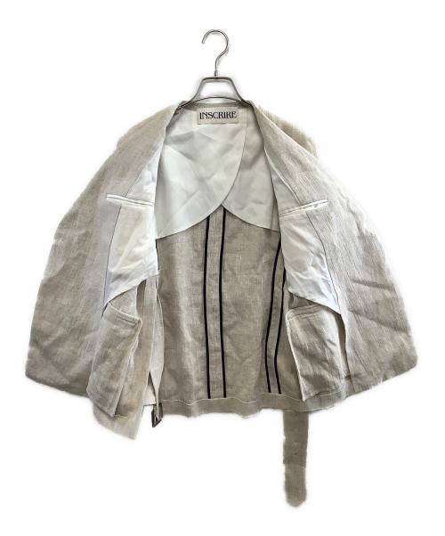 INSCRIRE（アンスクリア）INSCRIRE (アンスクリア) ジャケット アイボリー サイズ:36の古着・服飾アイテム
