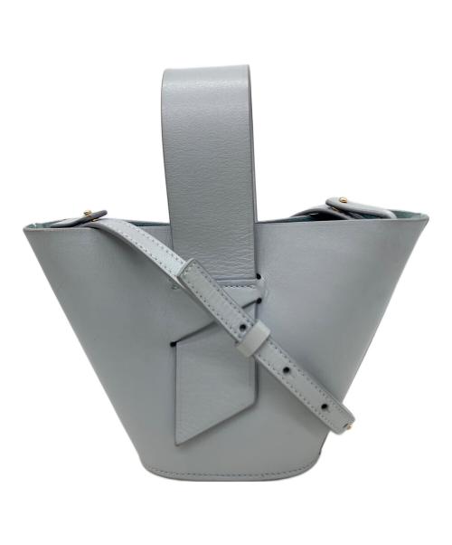 CAROLINA SANTO DOMINGO（カロリーナ・サント・ドミンゴ）CAROLINA SANTO DOMINGO (カロリーナ・サント・ドミンゴ) ショルダーバッグ スカイブルーの古着・服飾アイテム