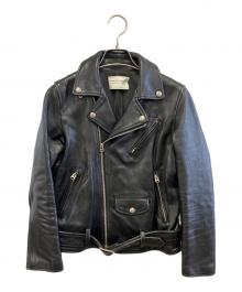 beautiful people（ビューティフルピープル）の古着「ダブルライダースジャケット」｜ブラック