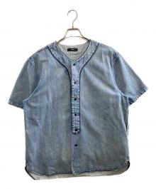 DIESEL（ディーゼル）の古着「デニムベースボールシャツ」｜ブルー