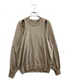 ssstein（シュタイン）の古着「薄手ニット」｜ゴールド