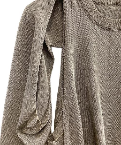 ssstein（シュタイン）ssstein (シュタイン) 薄手ニット ゴールド サイズ:Sの古着・服飾アイテム