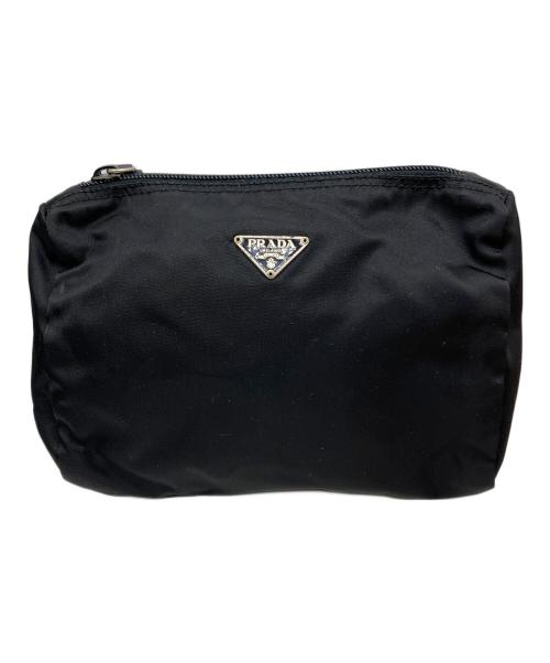 PRADA（プラダ）PRADA (プラダ) ナイロンポーチ ブラックの古着・服飾アイテム